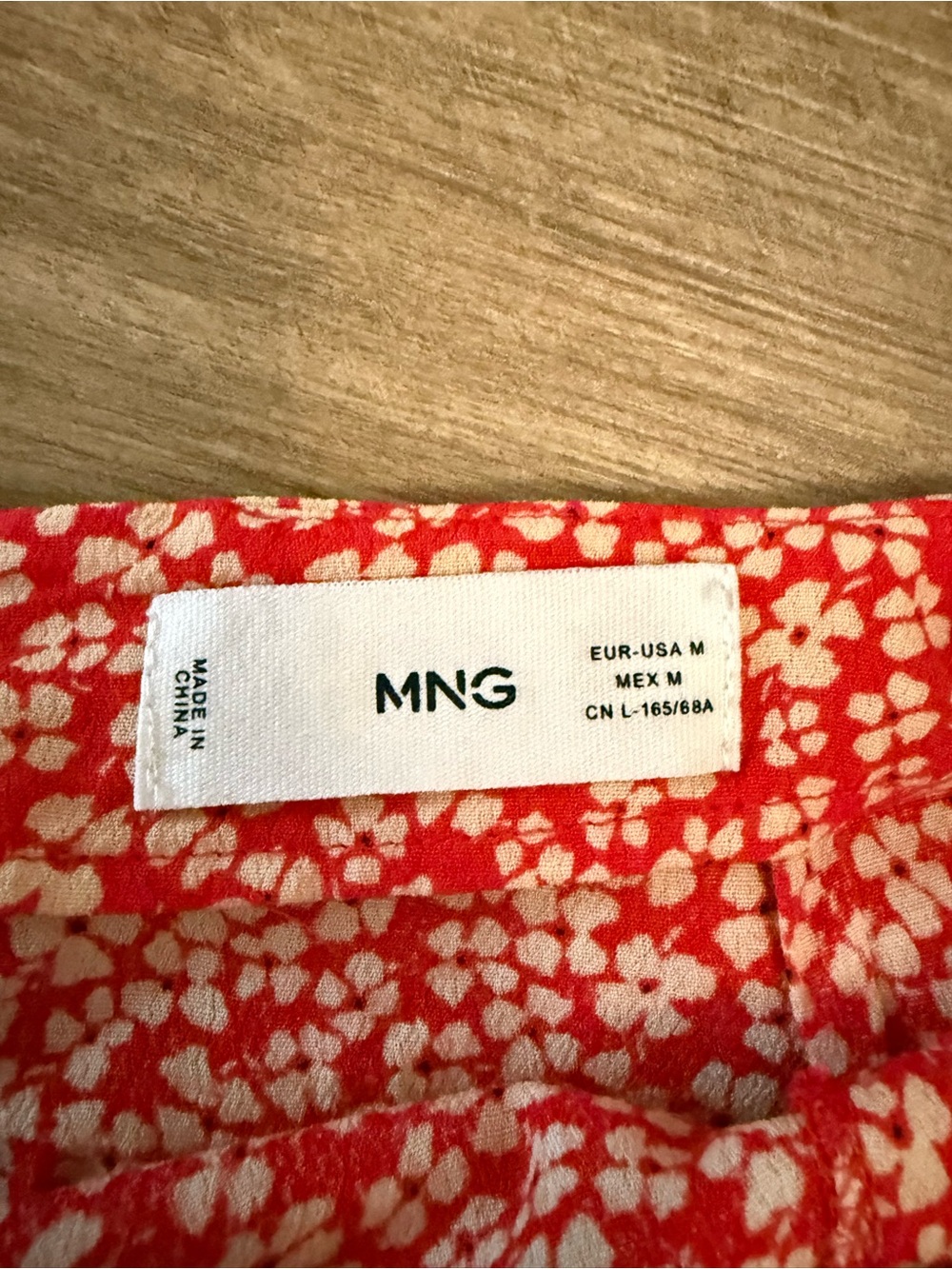 Mango Slit Red Floral Maxi Skirt - Picture 4 of 6